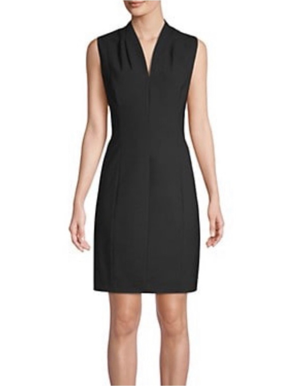 Elie Tahari Women's Roanna Sleeveless Sheath Dress, Black, Size 12